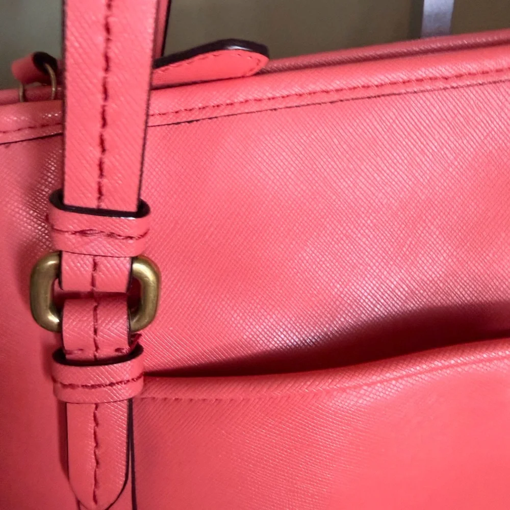 Coach Peyton Leather Jordan Double Zip Carryall tote/crossbody - Picture 5 of 16